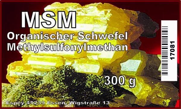 MSM (Methylsulfonylmethan) 300 g